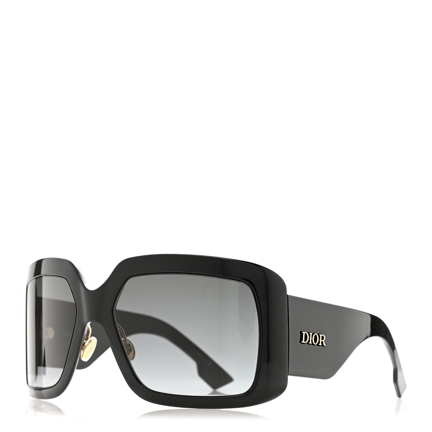 Christian Dior Acetate Dior SoLight2 Square Sunglasses Black 1 of 9