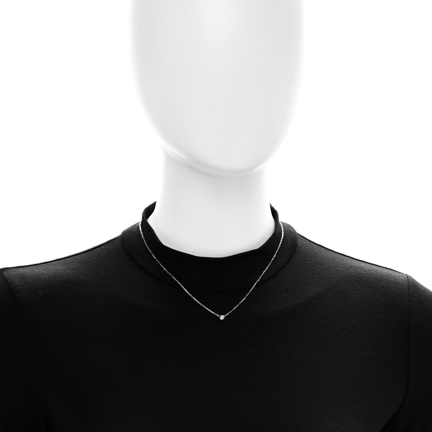 18K White Gold Diamond SM D'Amour Pendant Necklace