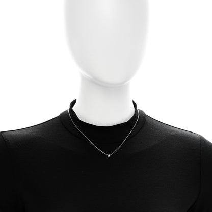 Cartier 18K White Gold Diamond SM D'Amour Pendant Necklace 2 of 6