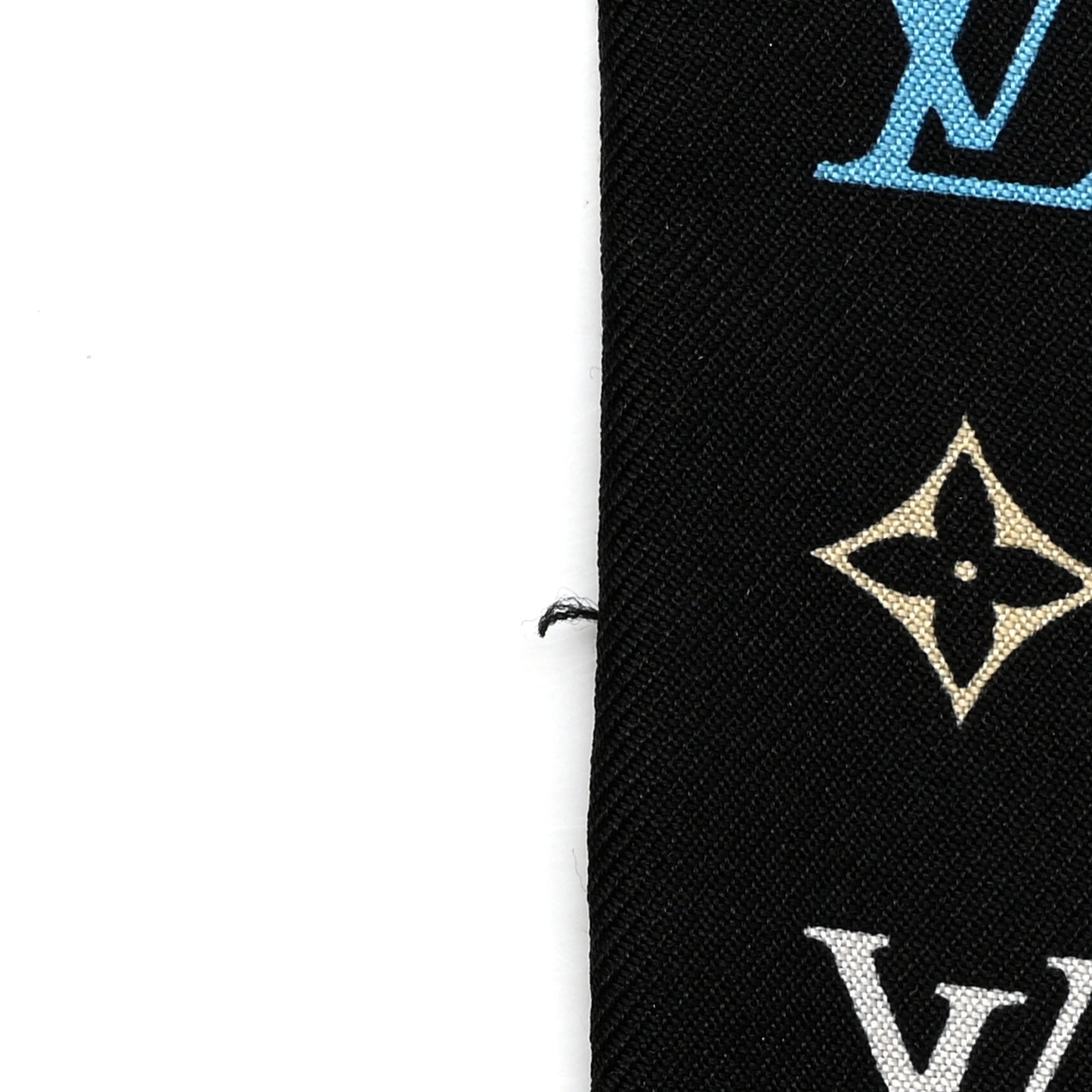 LV X TM Silk Monogram Multicolor Bandeau Black