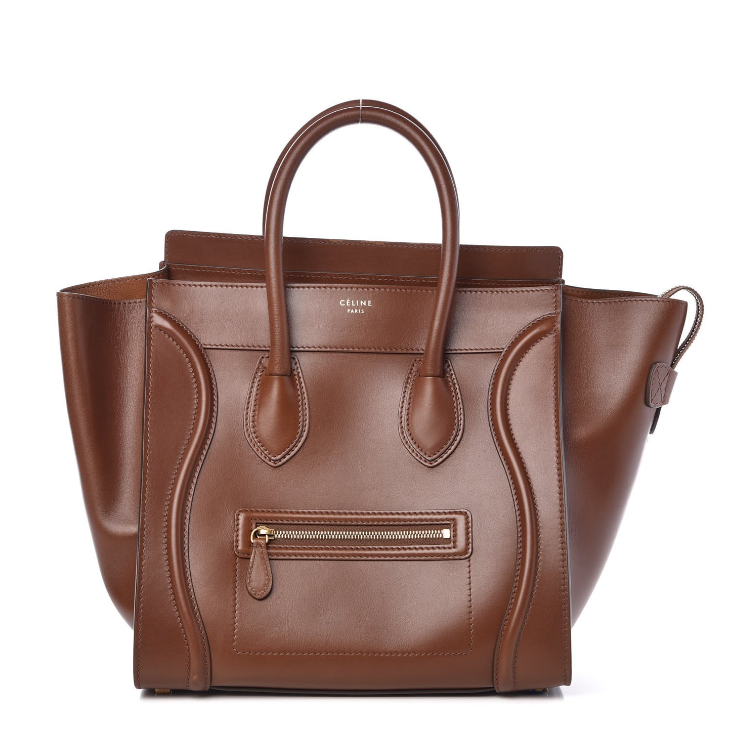 Smooth Calfskin Mini Luggage Caramel