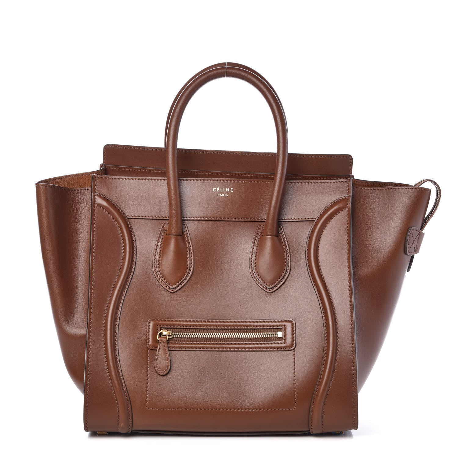 Celine Smooth Calfskin Mini Luggage Caramel 1 of 9