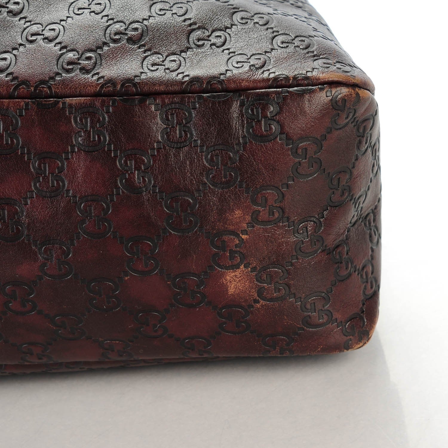Gucci Guccissima Large Horsebit Chain Hobo Chocolate 8 of 8