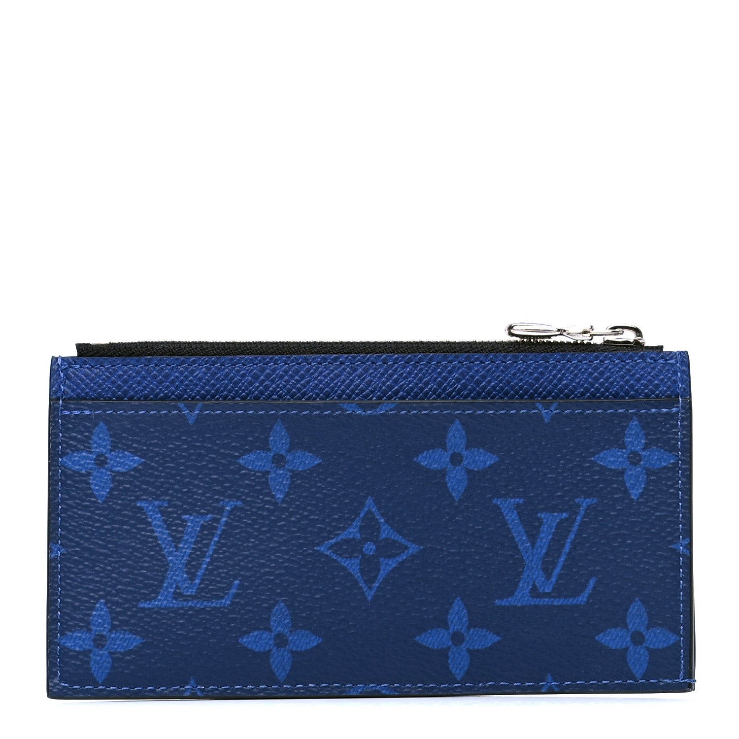 Louis Vuitton Monogram Taiga Coin Card Holder Cobalt 1 of 4