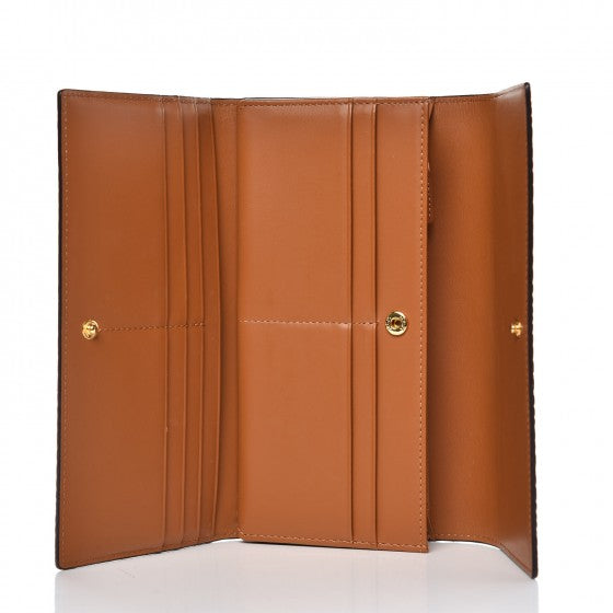 Visetos Continental Flap Wallet Cognac