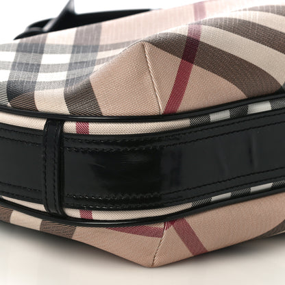 Burberry Nova Check Small Barton Hobo Black 8 of 11