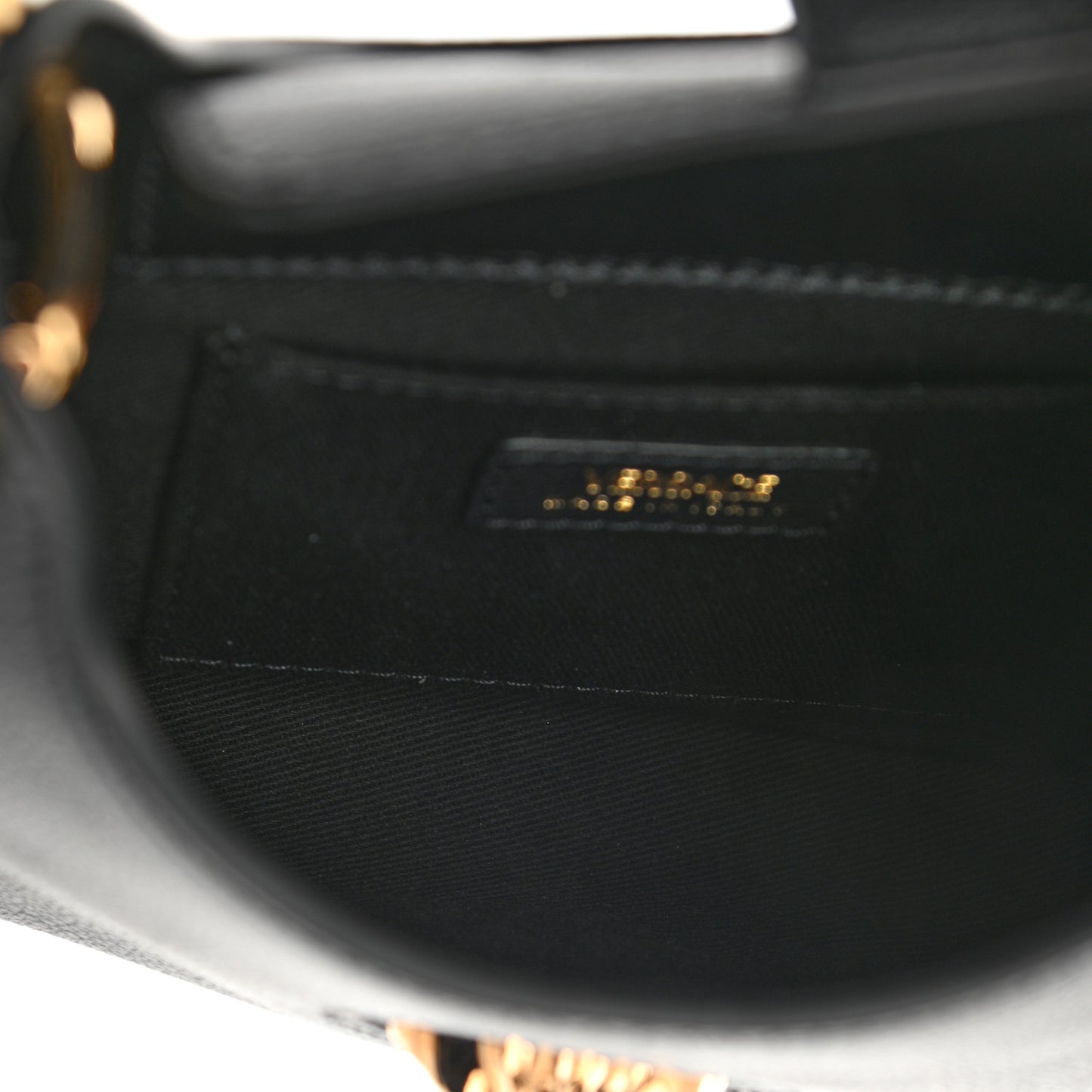Calfskin La Medusa Small Hobo Crossbody Black
