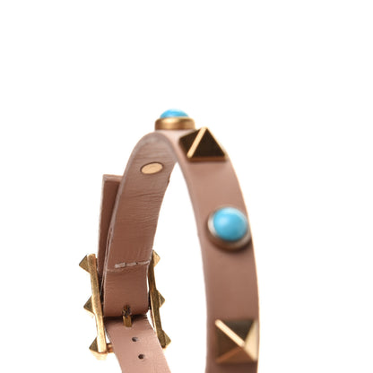 Valentino Garavani Calfskin Rockstud Rolling 60mm City Sandals 41 Soft Noisette 9 of 14