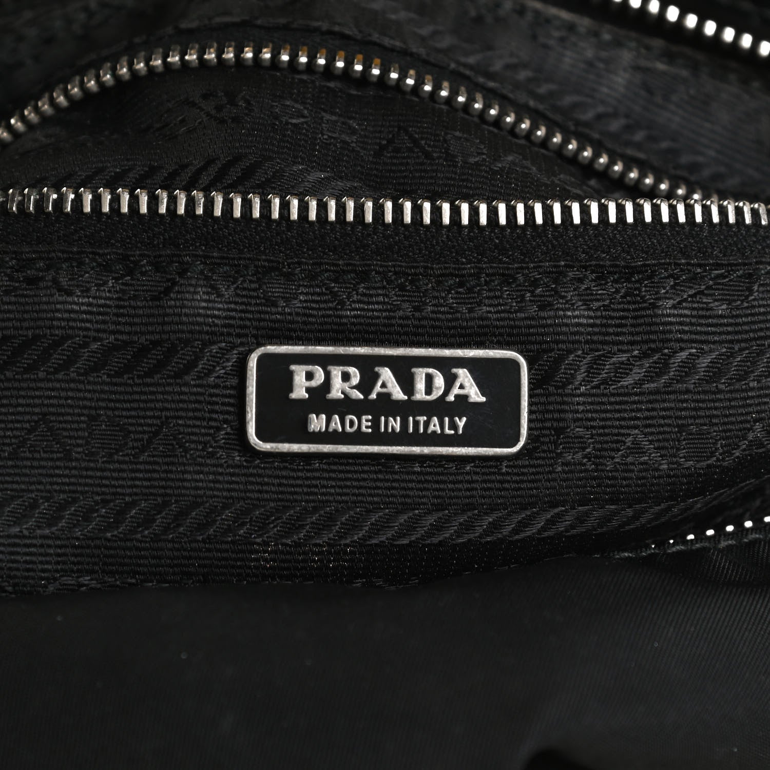 Prada Tessuto Nylon Vitello Hobo Black 6 of 15