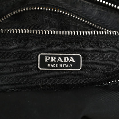 Prada Tessuto Nylon Vitello Hobo Black 6 of 15