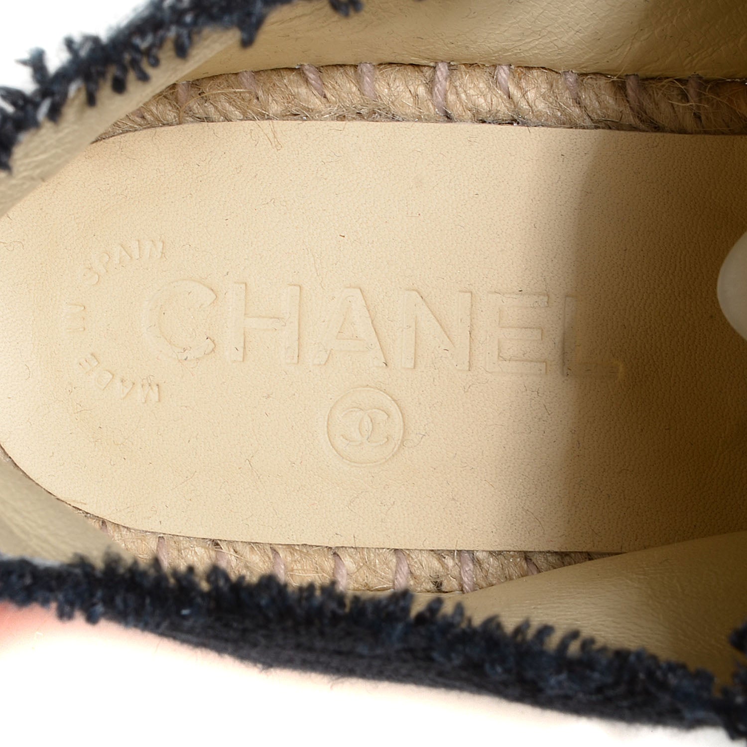 Chanel Canvas Lace Up Espadrilles 40 Black 8 of 8