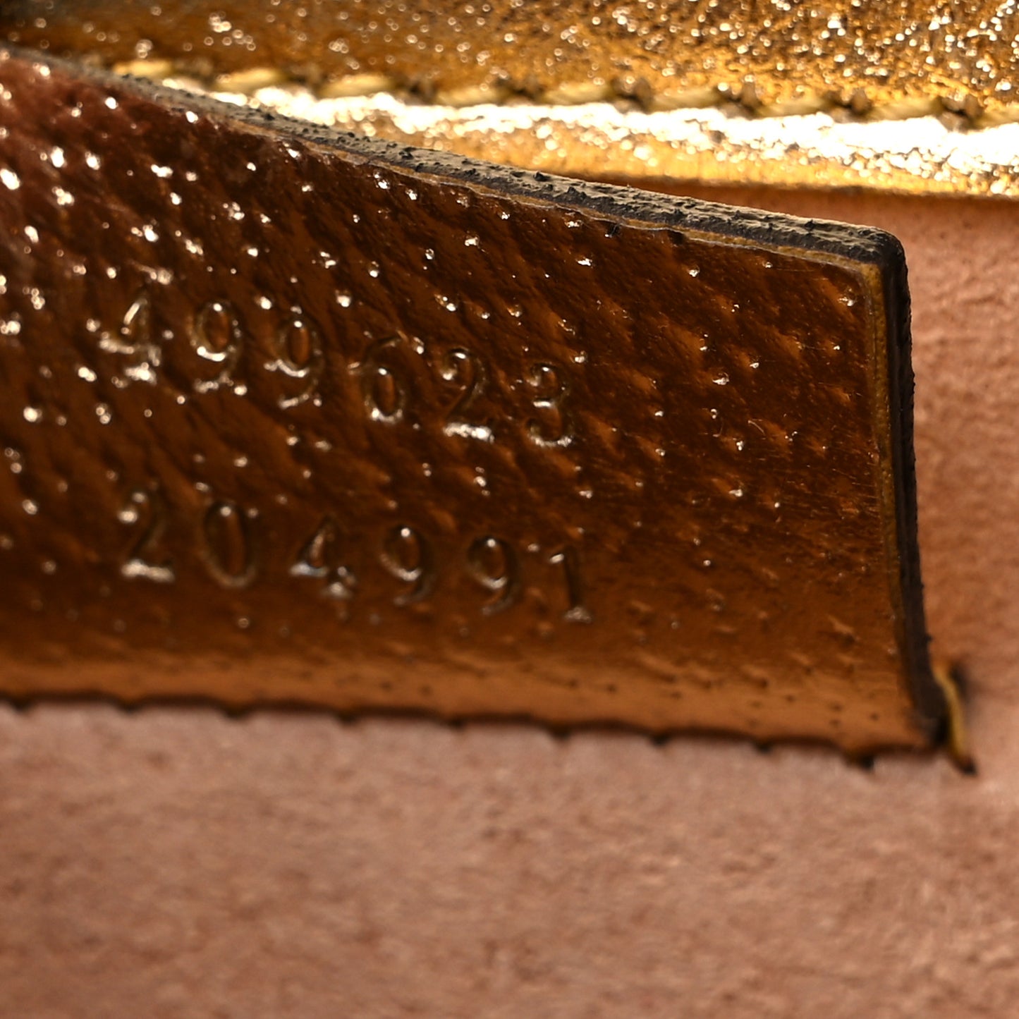 Metallic Textured Calfskin Crystal Small Dionysus Shoulder Bag Gold