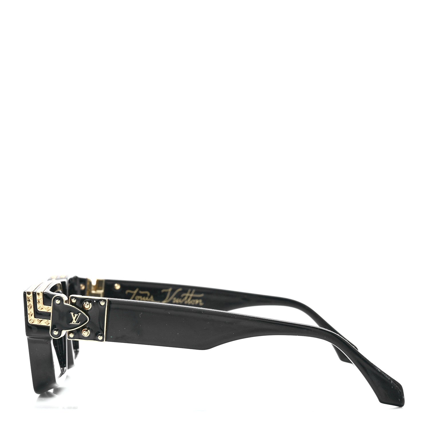 Louis Vuitton Acetate 1.1 Millionaires Sunglasses Z1165W Black 3 of 8