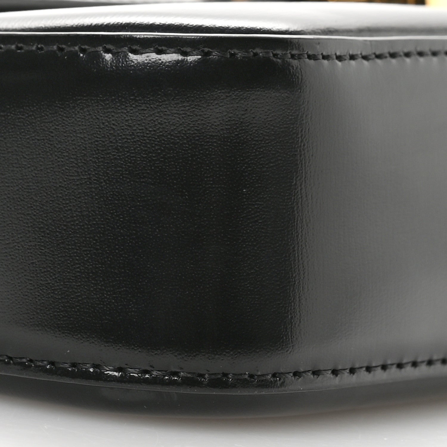 Celine Shiny Calfskin Triomphe Shoulder Bag Black 10 of 11