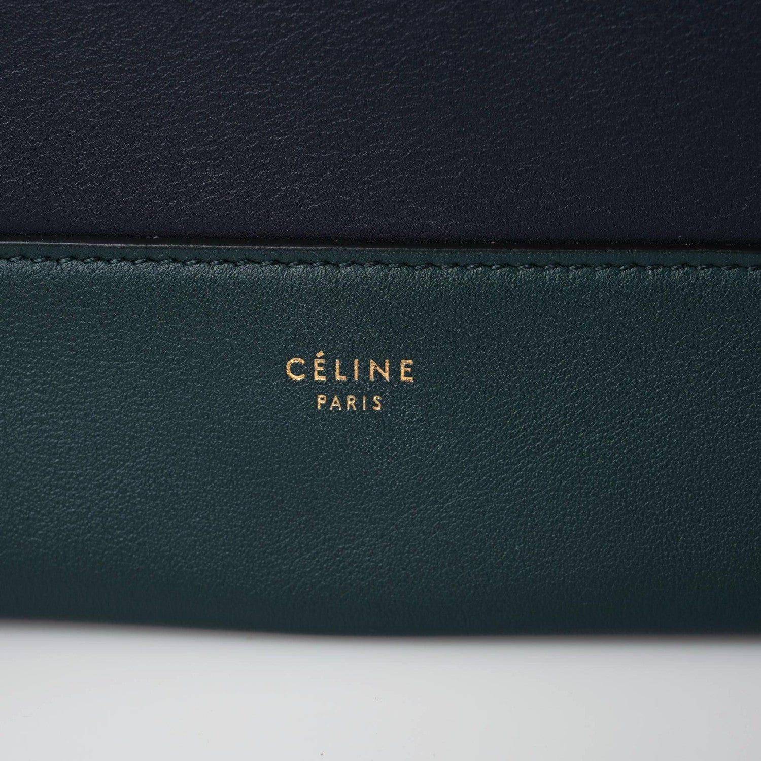 Celine Shiny Smooth Calfskin Medium Frame Shoulder Bag Amazone Dark Navy 12 of 16