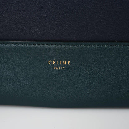 Celine Shiny Smooth Calfskin Medium Frame Shoulder Bag Amazone Dark Navy 12 of 16