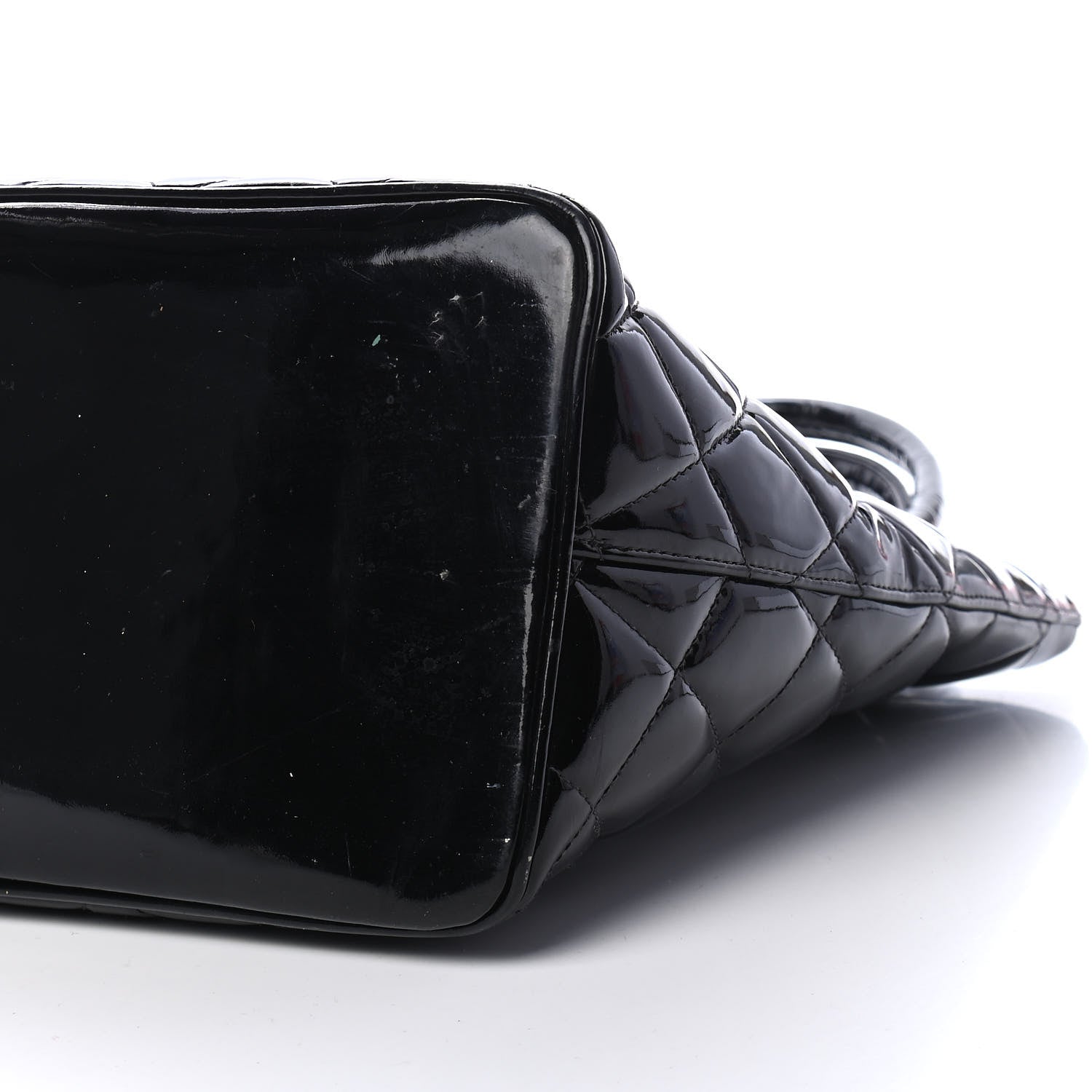 Chanel Patent Quilted Medallion Tote Black 9 of 11