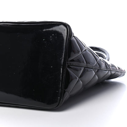 Chanel Patent Quilted Medallion Tote Black 9 of 11