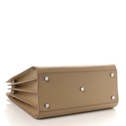 Saint Laurent Grained Calfskin Small Sac De Jour Dark Beige 4 of 13