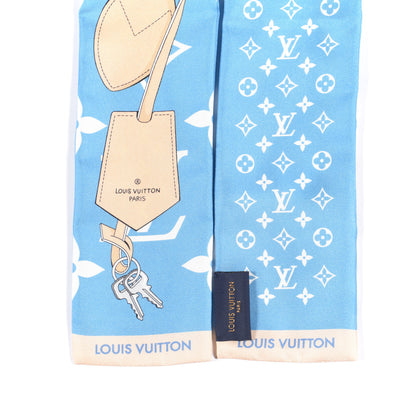 Louis Vuitton Silk Monogram Gradient By The Pool Bandeau Blue 2 of 4