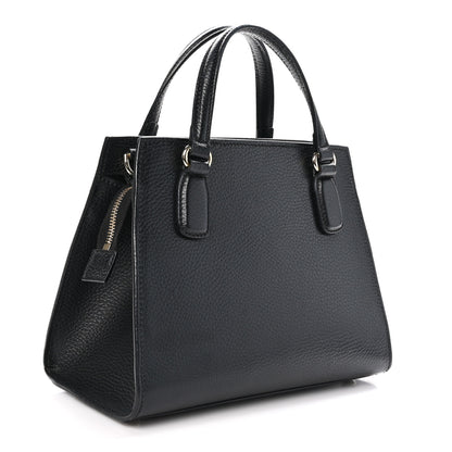 Gucci Pebbled Calfskin Medium Soho Top Handle Satchel Black 3 of 10