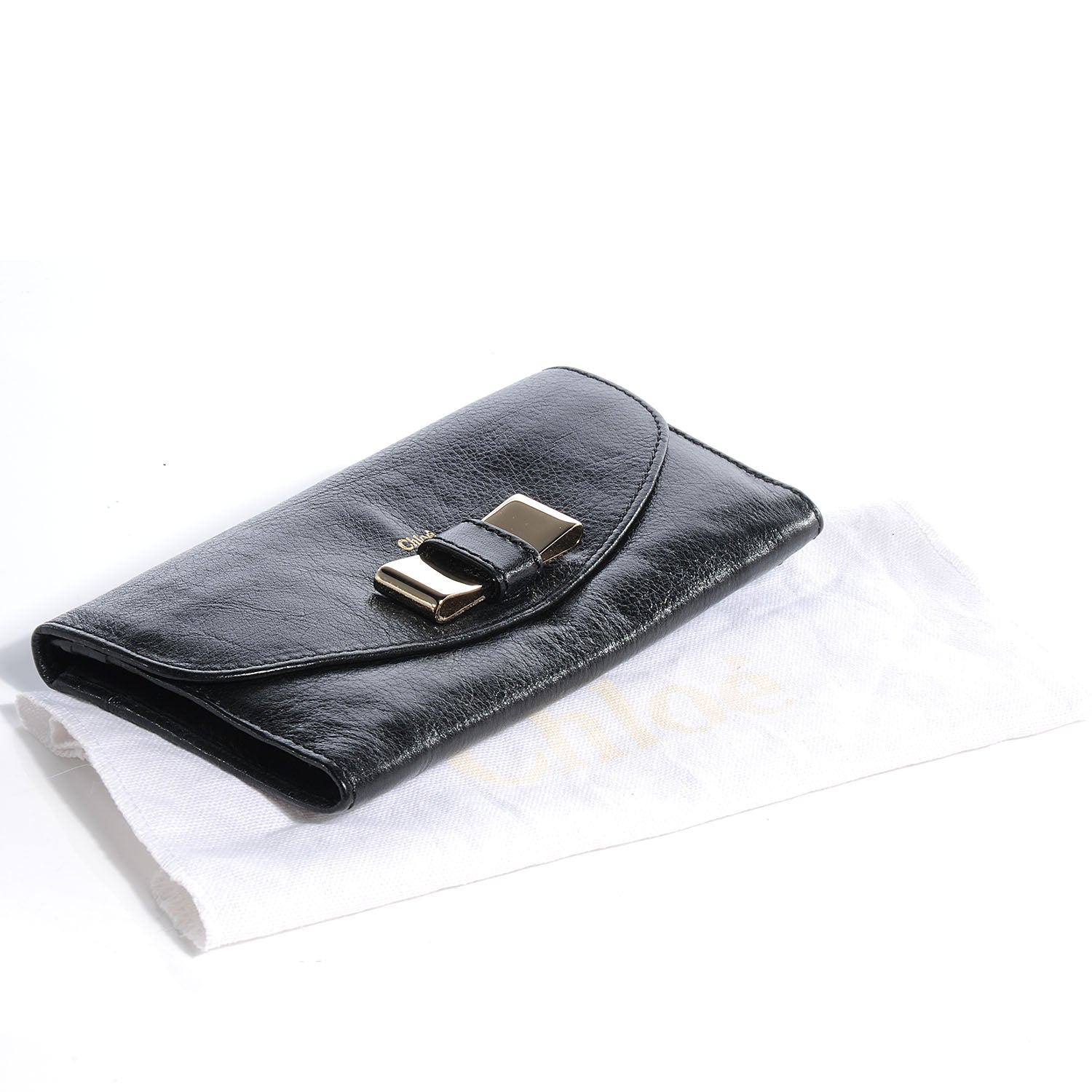 Chloe Leather Lily Continental Wallet Black 4 of 10