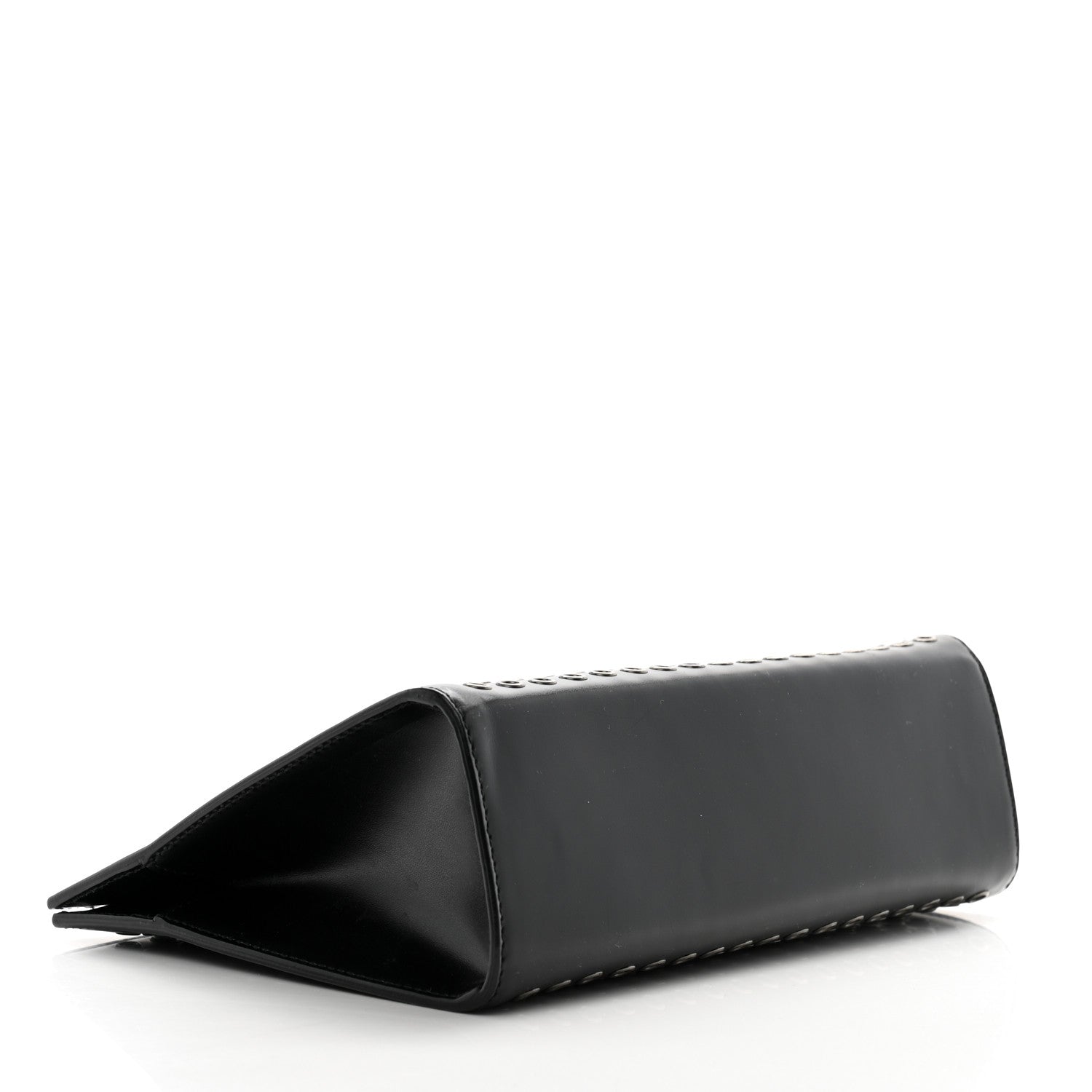 Alaia Calfskin Grommet Studded Clutch Black 5 of 10