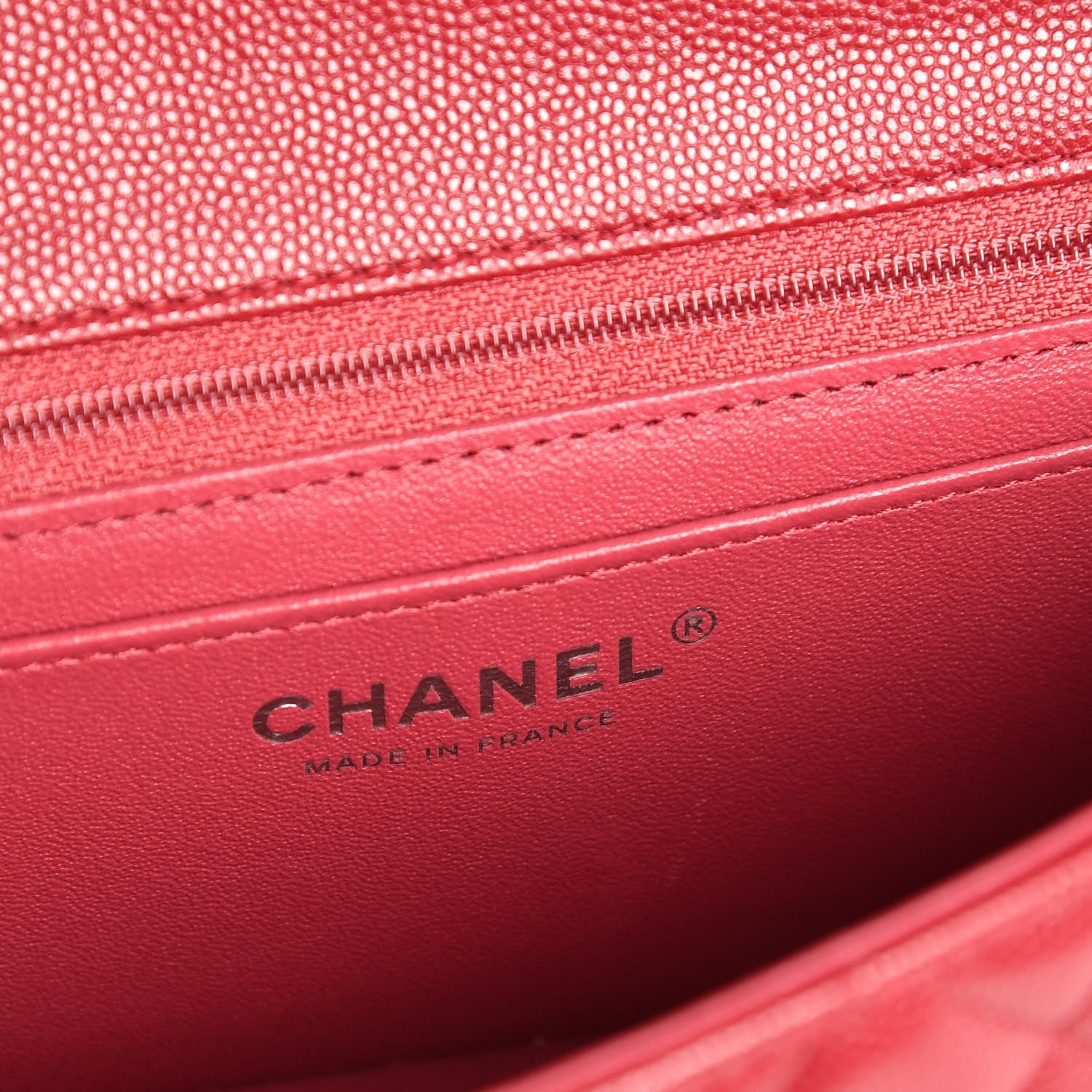 Chanel Caviar Quilted Mini Rectangular Flap Pink 6 of 8