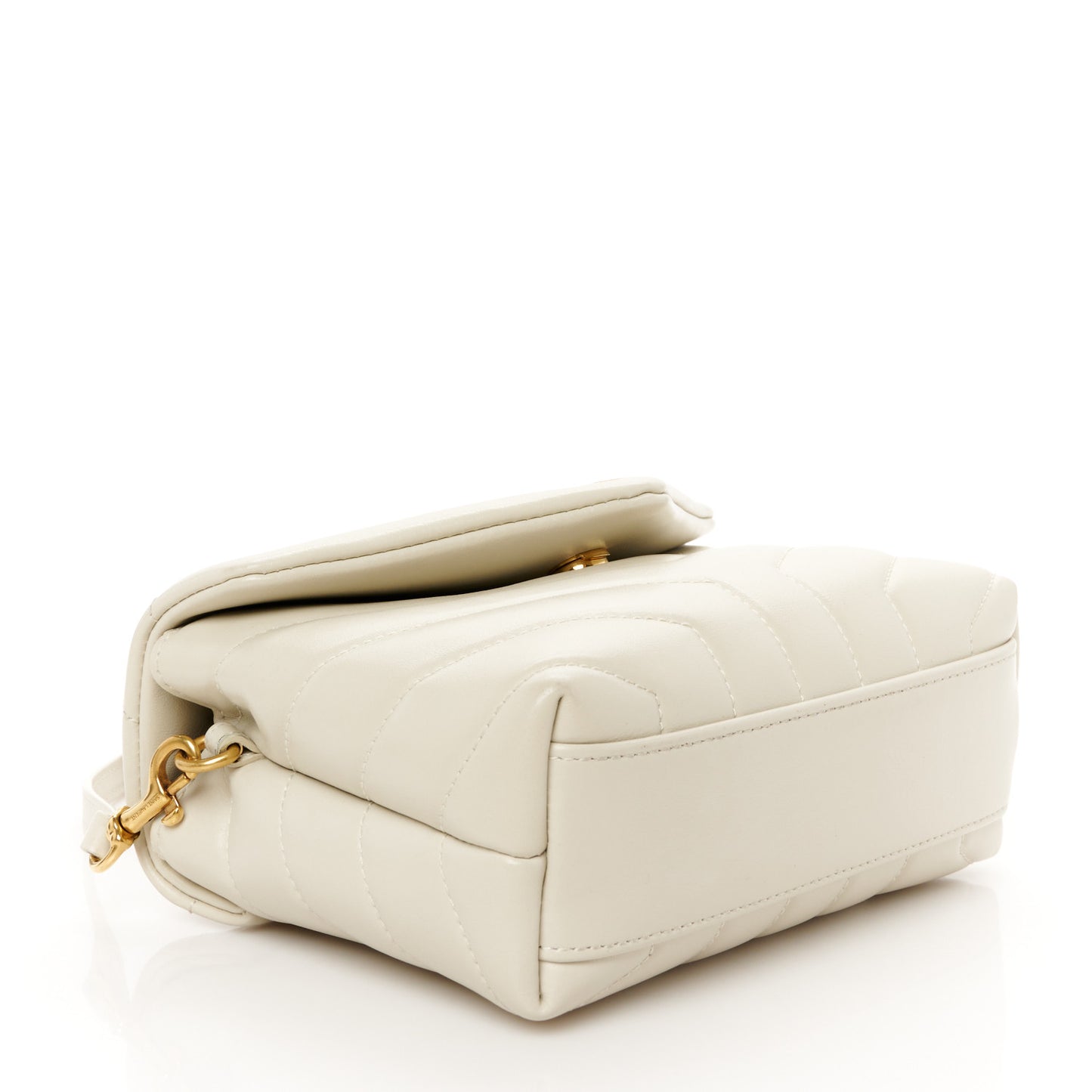 Calfskin Y Quilted Monogram Toy Loulou Crossbody Bag Crema Soft