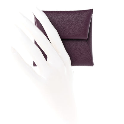 Hermes Evercolor Verso Bastia Coin Purse Cassis Rouge Grenat 2 of 8