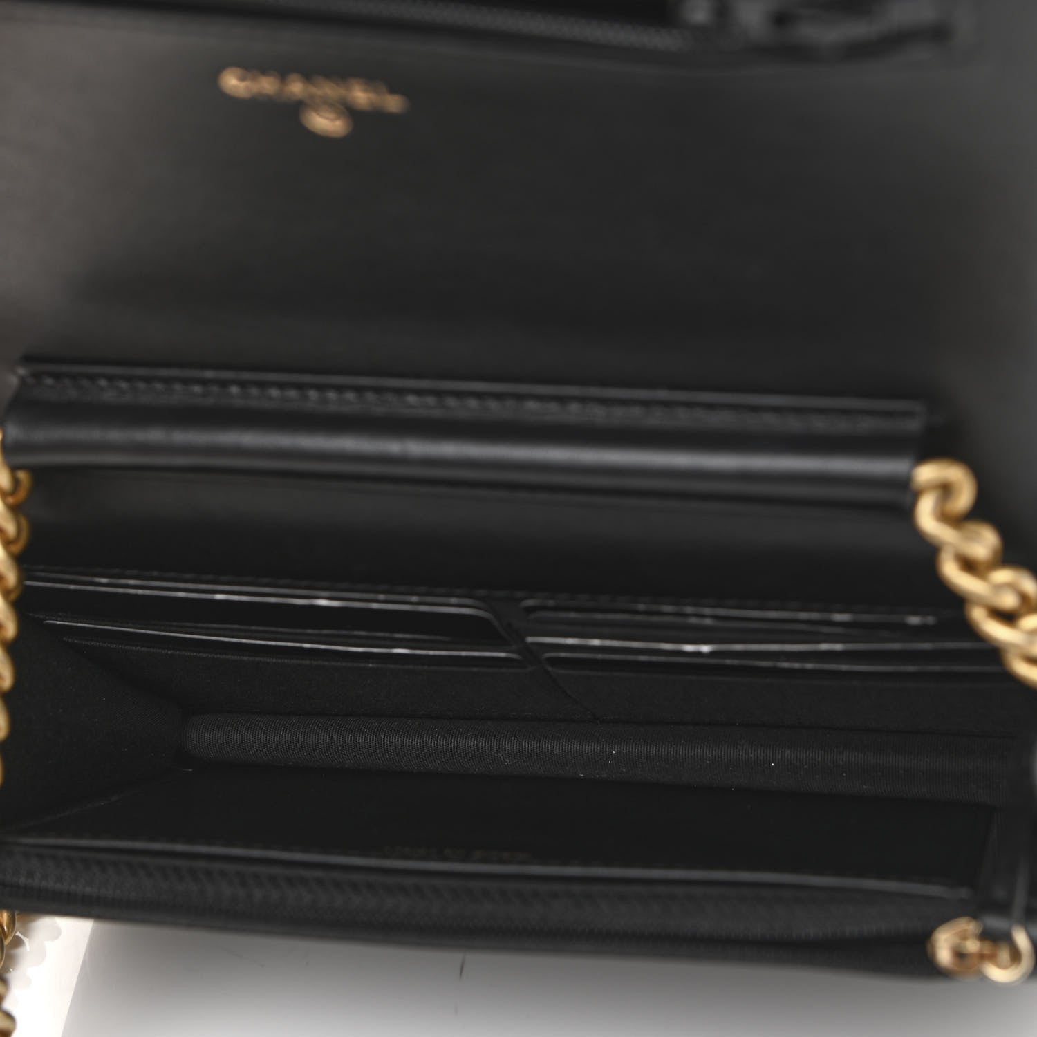 Chanel Caviar Quilted Boy Wallet On Chain WOC Black 5 of 13