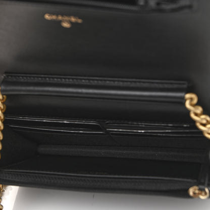 Chanel Caviar Quilted Boy Wallet On Chain WOC Black 5 of 13