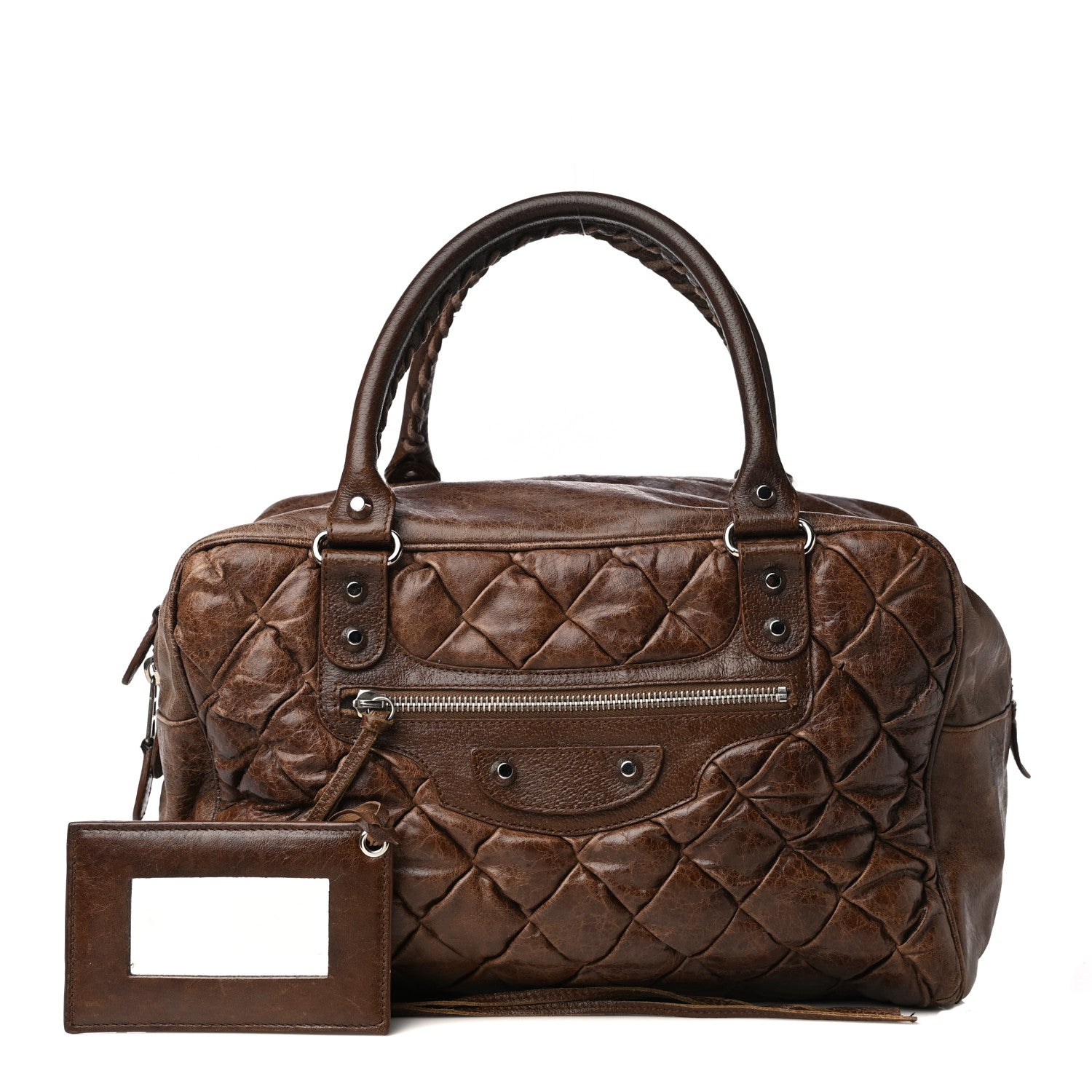 Balenciaga Chevre Quilted Matelasse MM Sienna 1 of 17