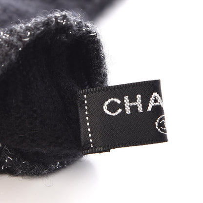 Chanel Cashmere Silk CC Gloves Black 6 of 8