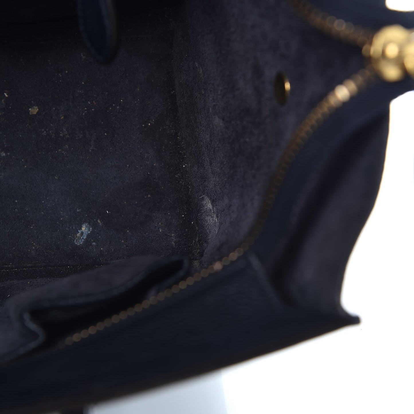 Drummed Calfskin Micro Luggage Black