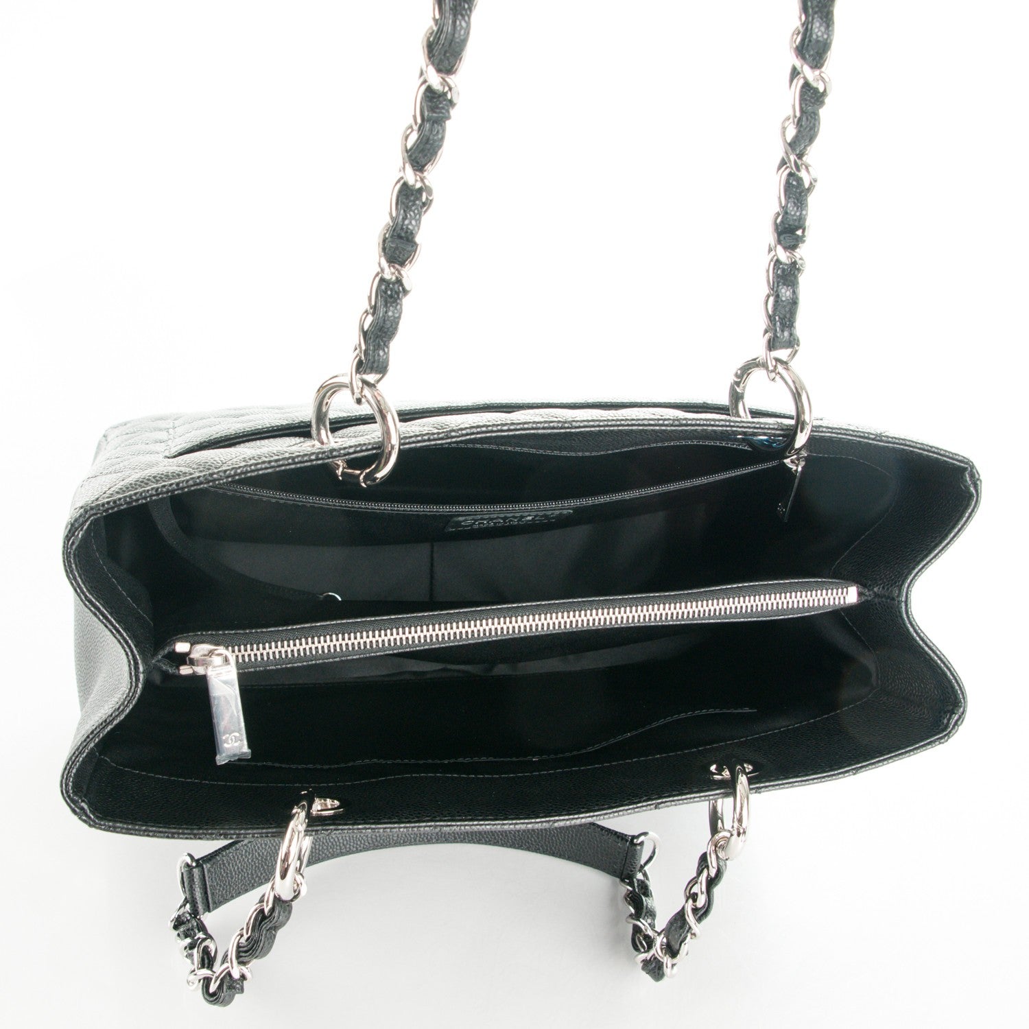 Chanel Caviar Quilted Grand Shopping Tote GST Black 5 of 7
