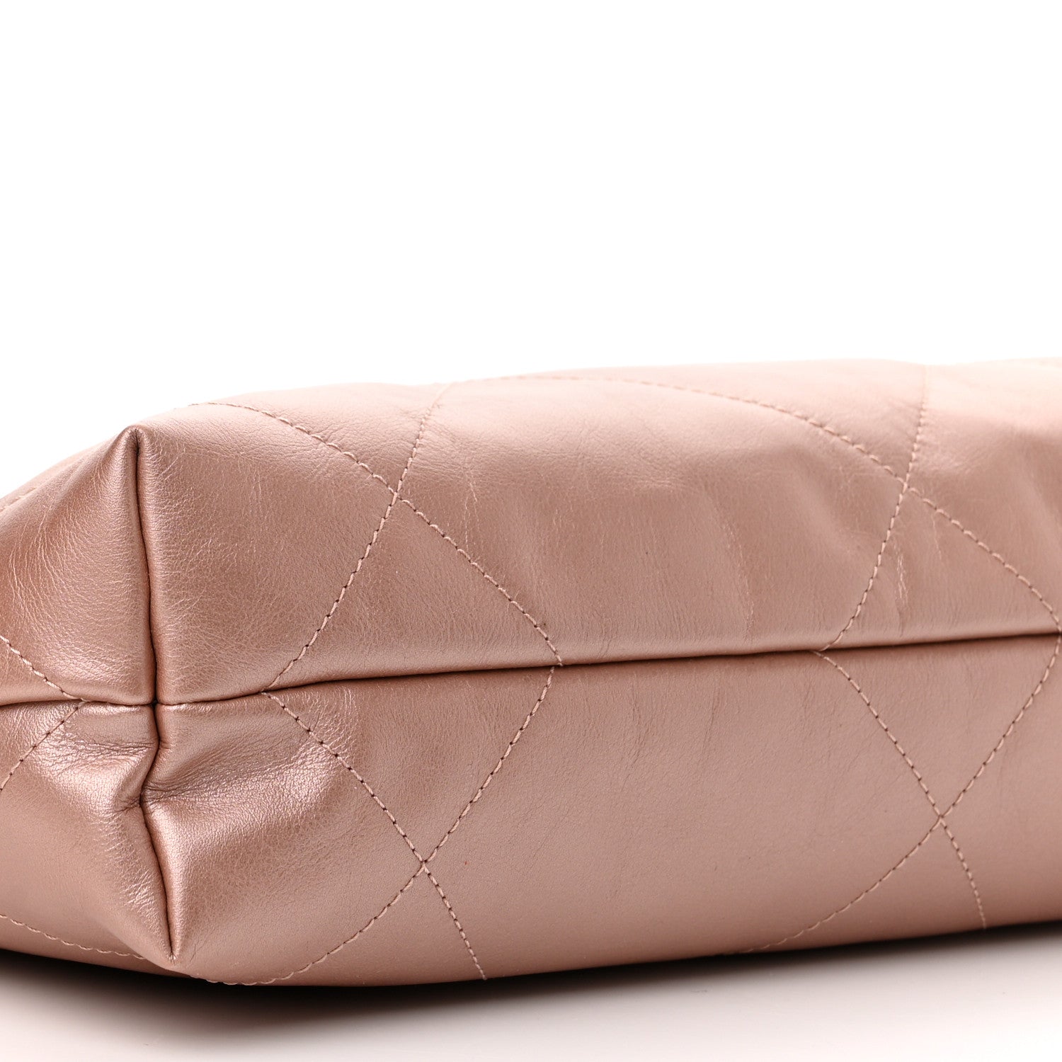 Chanel Metallic Calfskin Quilted Small Chanel 22 Pink 9 of 10