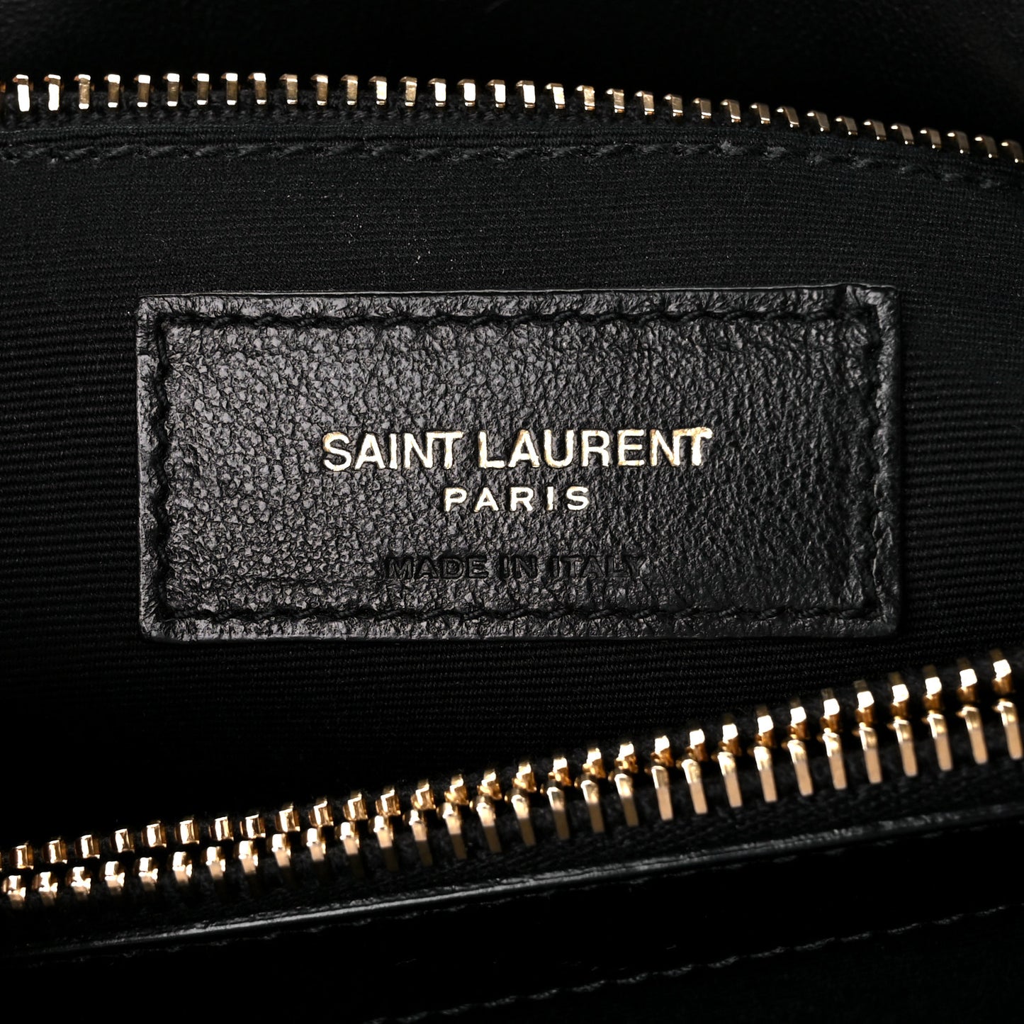 Calfskin Y Quilted Monogram Medium Loulou Chain Satchel Black