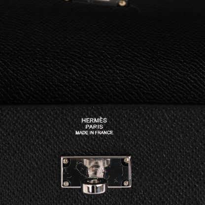 Hermes Epsom Kelly Longue Wallet Black 10 of 13