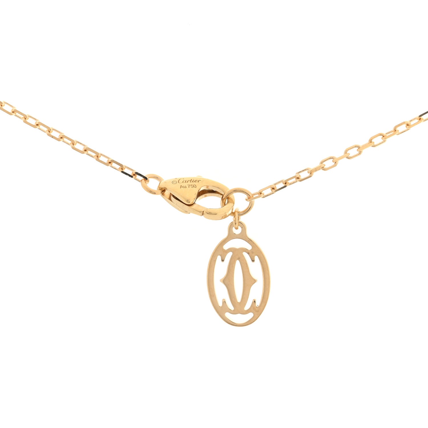 Cartier 18K Yellow Gold Diamond SM D'Amour Pendant Necklace 4 of 5