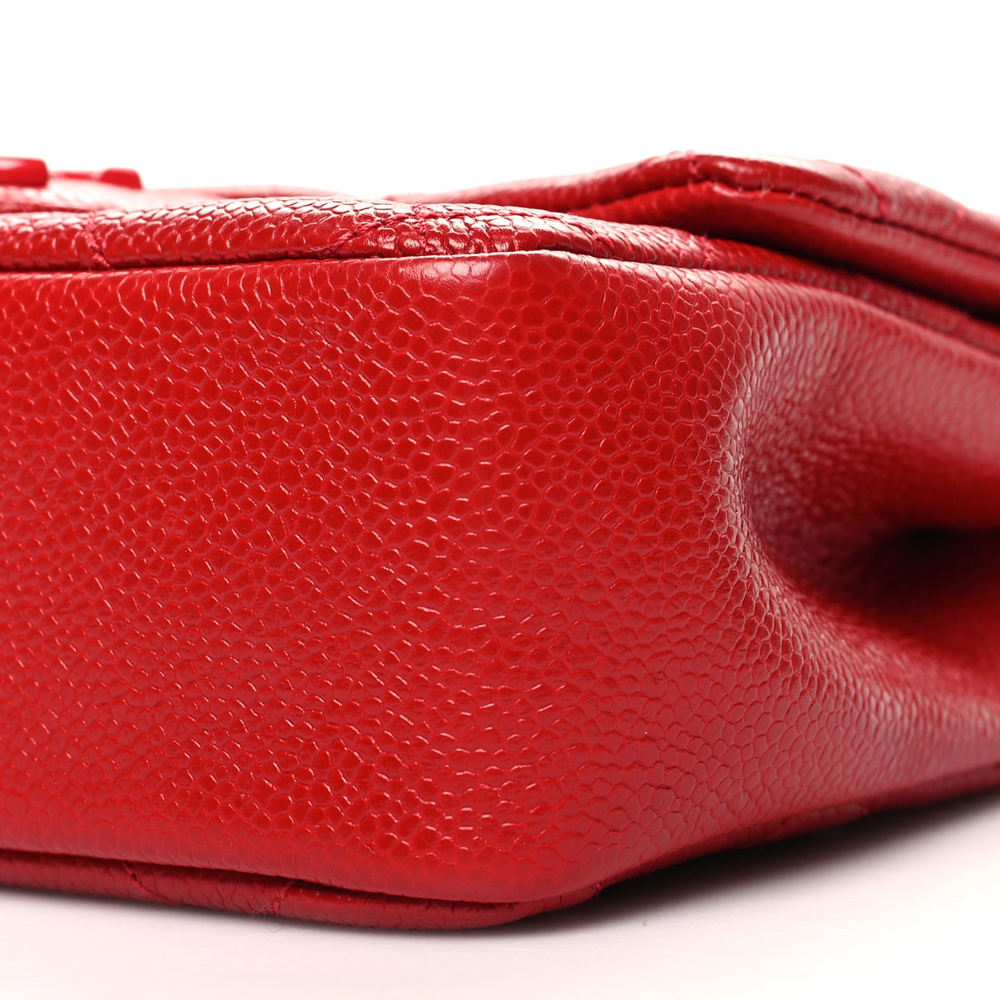 Caviar Quilted Mini Incognito Square Flap Red