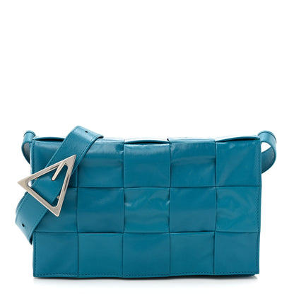 Bottega Veneta Paper Calfskin Maxi Intreccio Cassette Crossbody Bag Blaster 1 of 12