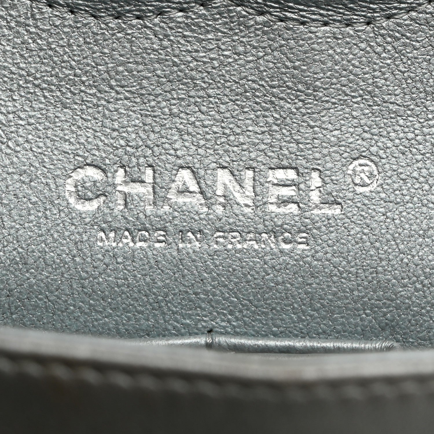 Chanel Metallic Lambskin Quilted Medium Double Flap Silver 6 of 10