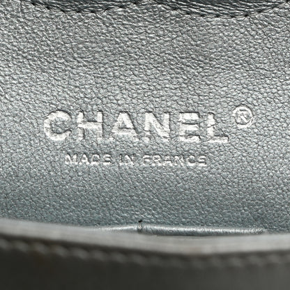 Chanel Metallic Lambskin Quilted Medium Double Flap Silver 6 of 10