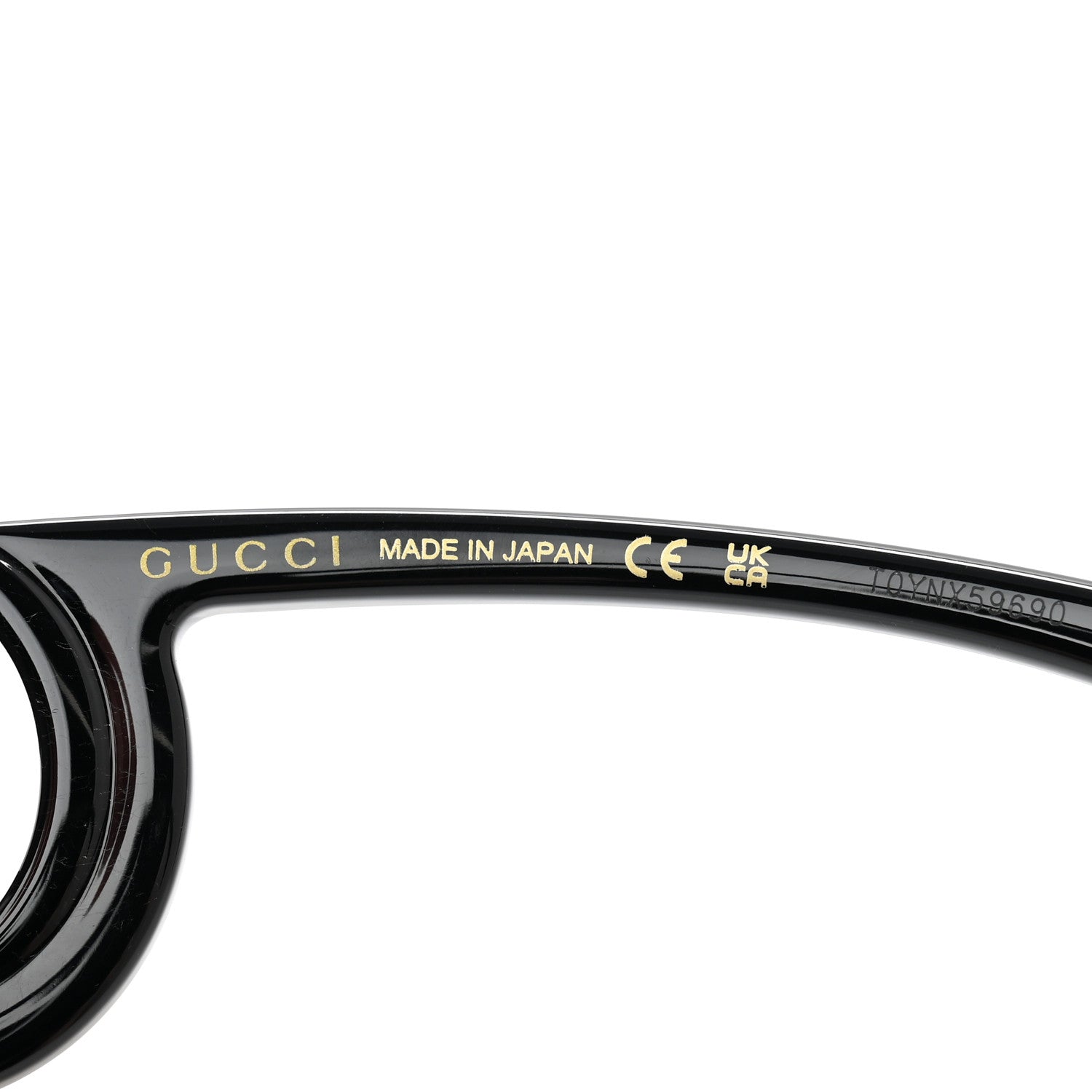 Gucci Acetate Chaise Rectangle Frame Sunglasses GG1325S Black 5 of 9