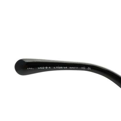 Chanel Acetate Strass Polarized Square Sunglasses 5422-B-A Black White 7 of 8