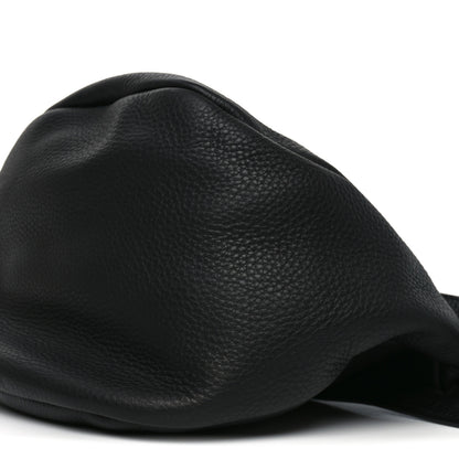 The Row Grained Calfskin Large Slouchy Banana Bag Black 10 of 10