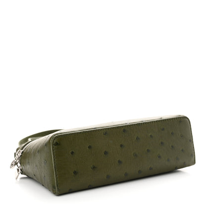 Loro Piana Ostrich L19 Extra Pocket Pouch Dark Lichen Green 4 of 10
