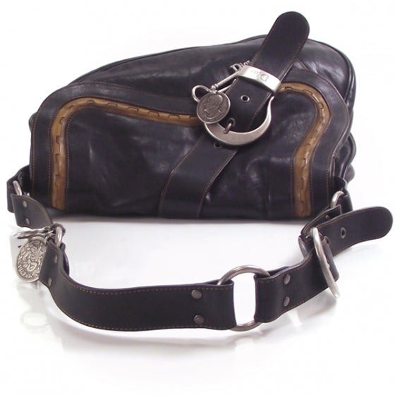Christian Dior Leather Gaucho Saddlebag 5 of 9
