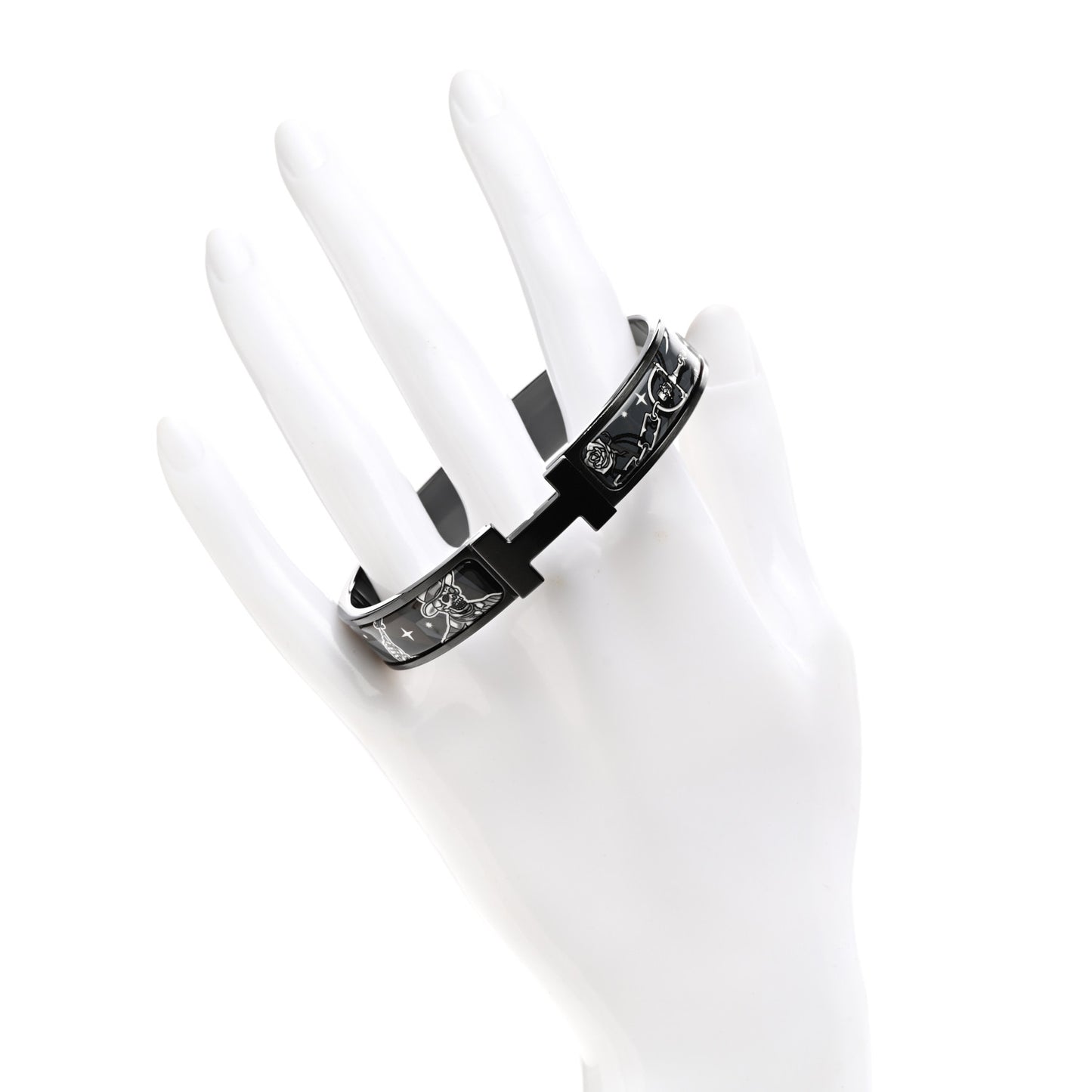 Enamel Narrow Fin C'est la Fete Clic Clac HH Bracelet So Black